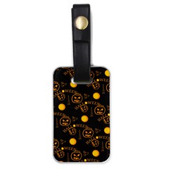 Halloween Background Pattern Luggage Tag (one side)