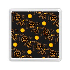 Halloween Background Pattern Memory Card Reader (Square)