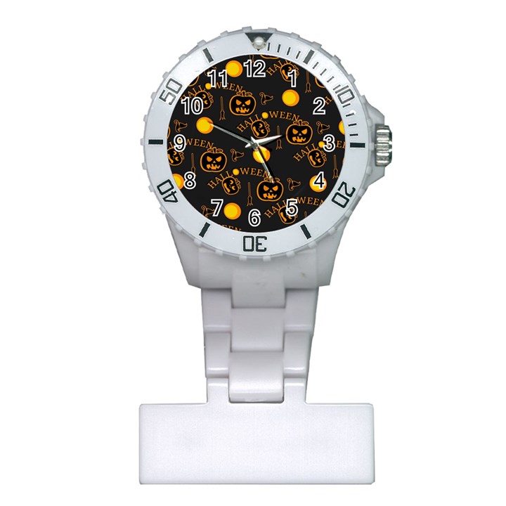 Halloween Background Pattern Plastic Nurses Watch