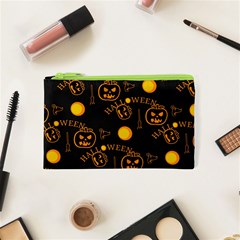 Halloween Background Pattern Cosmetic Bag (XS)