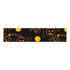 Halloween Background Pattern Velvet Scrunchie