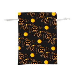 Halloween Background Pattern Lightweight Drawstring Pouch (S)