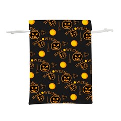 Halloween Background Pattern Lightweight Drawstring Pouch (L)