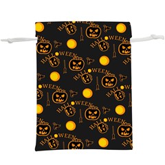 Halloween Background Pattern  Lightweight Drawstring Pouch (XL)