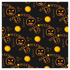 Halloween Background Pattern Lightweight Scarf  by Ravend