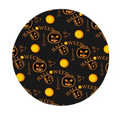 Halloween Background Pattern Mini Round Pill Box (Pack of 5)