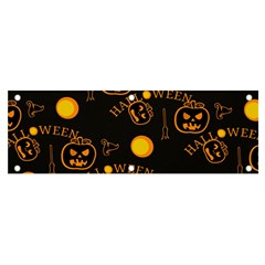 Halloween Background Pattern Banner And Sign 6  X 2  by Ravend