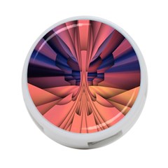 Pattern Colorful Background Abstarct 4-port Usb Hub (one Side)