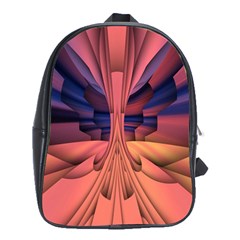 Pattern Colorful Background Abstarct School Bag (xl) by Ravend