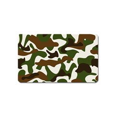 Camouflage Print Pattern Magnet (name Card) by Ravend