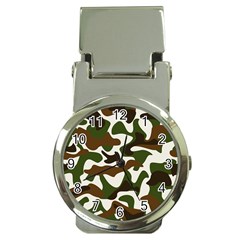 Camouflage Print Pattern Money Clip Watches by Ravend