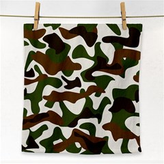 Camouflage Print Pattern Face Towel by Ravend