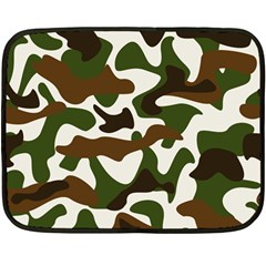 Camouflage Print Pattern Fleece Blanket (mini) by Ravend