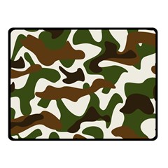 Camouflage Print Pattern Fleece Blanket (small) by Ravend