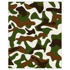 Camouflage Print Pattern Drawstring Bag (small) by Ravend