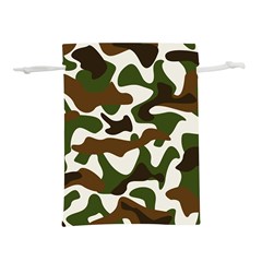 Camouflage Print Pattern Lightweight Drawstring Pouch (m) by Ravend