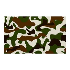 Camouflage Print Pattern Banner And Sign 5  X 3  by Ravend