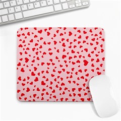 Hearts Valentine Heart Pattern Large Mousepads by Ravend