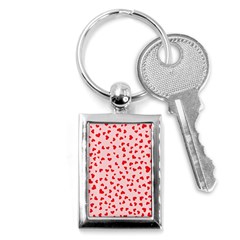 Hearts Valentine Heart Pattern Key Chain (rectangle) by Ravend