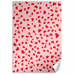 Hearts Valentine Heart Pattern Canvas 12  X 18  by Ravend