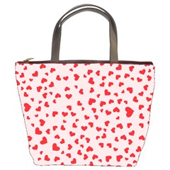 Hearts Valentine Heart Pattern Bucket Bag by Ravend