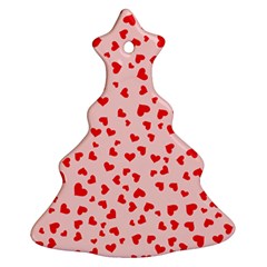 Hearts Valentine Heart Pattern Christmas Tree Ornament (two Sides)