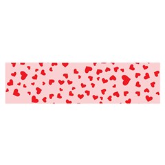 Hearts Valentine Heart Pattern Oblong Satin Scarf (16  X 60 ) by Ravend