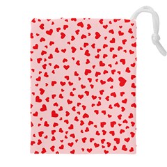 Hearts Valentine Heart Pattern Drawstring Pouch (5xl) by Ravend