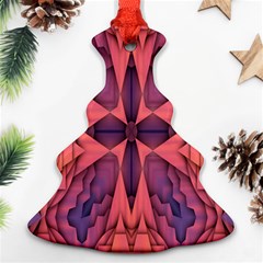 Pattern Colorful Background Ornament (christmas Tree)  by Ravend