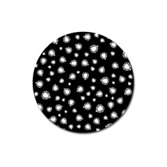 Pattern Girly Diamond Princess Magnet 3  (round) by Ravend