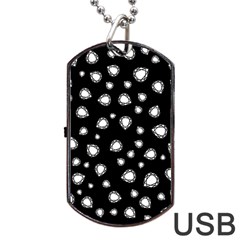 Pattern Girly Diamond Princess Dog Tag Usb Flash (one Side) by Ravend