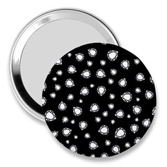 Pattern Girly Diamond Princess 3  Handbag Mirrors by Ravend