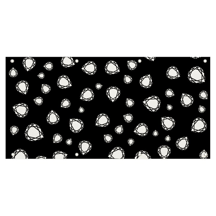 Pattern Girly Diamond Princess Banner and Sign 8  x 4 