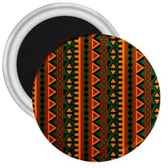 African Pattern Texture 3  Magnets by Ravend