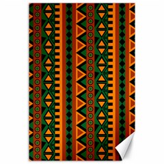 African Pattern Texture Canvas 24  X 36  by Ravend