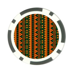 African Pattern Texture Poker Chip Card Guard (10 Pack) by Ravend