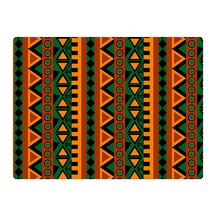 African Pattern Texture Double Sided Flano Blanket (Mini) 