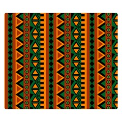 African Pattern Texture Double Sided Flano Blanket (small)  by Ravend