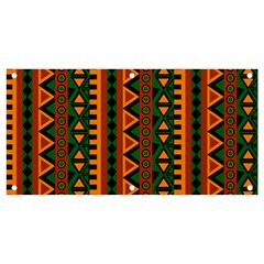 African Pattern Texture Banner And Sign 4  X 2  by Ravend