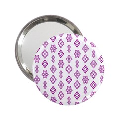 Geometric Pattern Purple Pattern 2 25  Handbag Mirrors