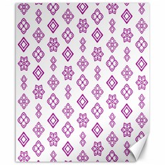 Geometric Pattern Purple Pattern Canvas 8  X 10  by Ravend