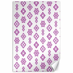 Geometric Pattern Purple Pattern Canvas 24  X 36  by Ravend