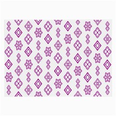 Geometric Pattern Purple Pattern Large Glasses Cloth (2 Sides) by Ravend