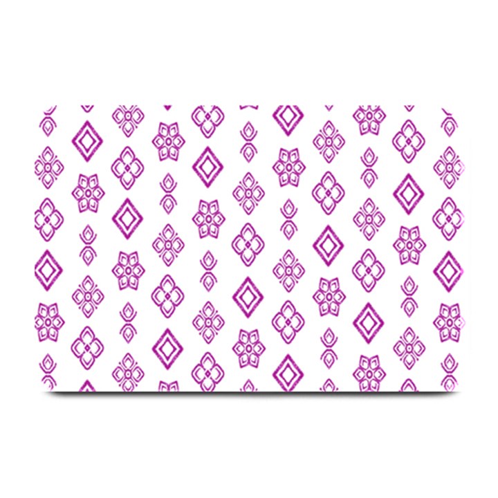 Geometric Pattern Purple Pattern Plate Mats