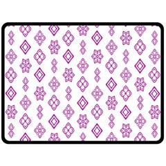 Geometric Pattern Purple Pattern Fleece Blanket (large) 