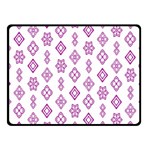 Geometric Pattern Purple Pattern Fleece Blanket (Small) 50 x40  Blanket Front