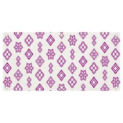 Geometric Pattern Purple Pattern Banner And Sign 4  X 2  by Ravend