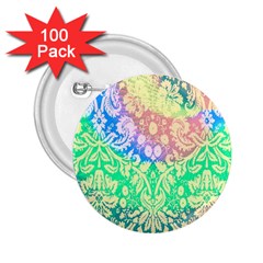 Hippie Fabric Background Tie Dye 2 25  Buttons (100 Pack)  by Ravend