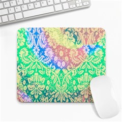 Hippie Fabric Background Tie Dye Large Mousepads by Ravend