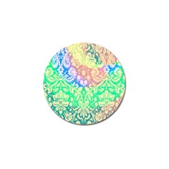 Hippie Fabric Background Tie Dye Golf Ball Marker by Ravend